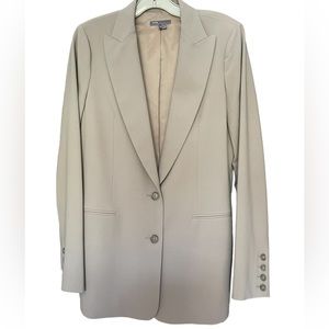 Vince Beige Blazer with Button Detail